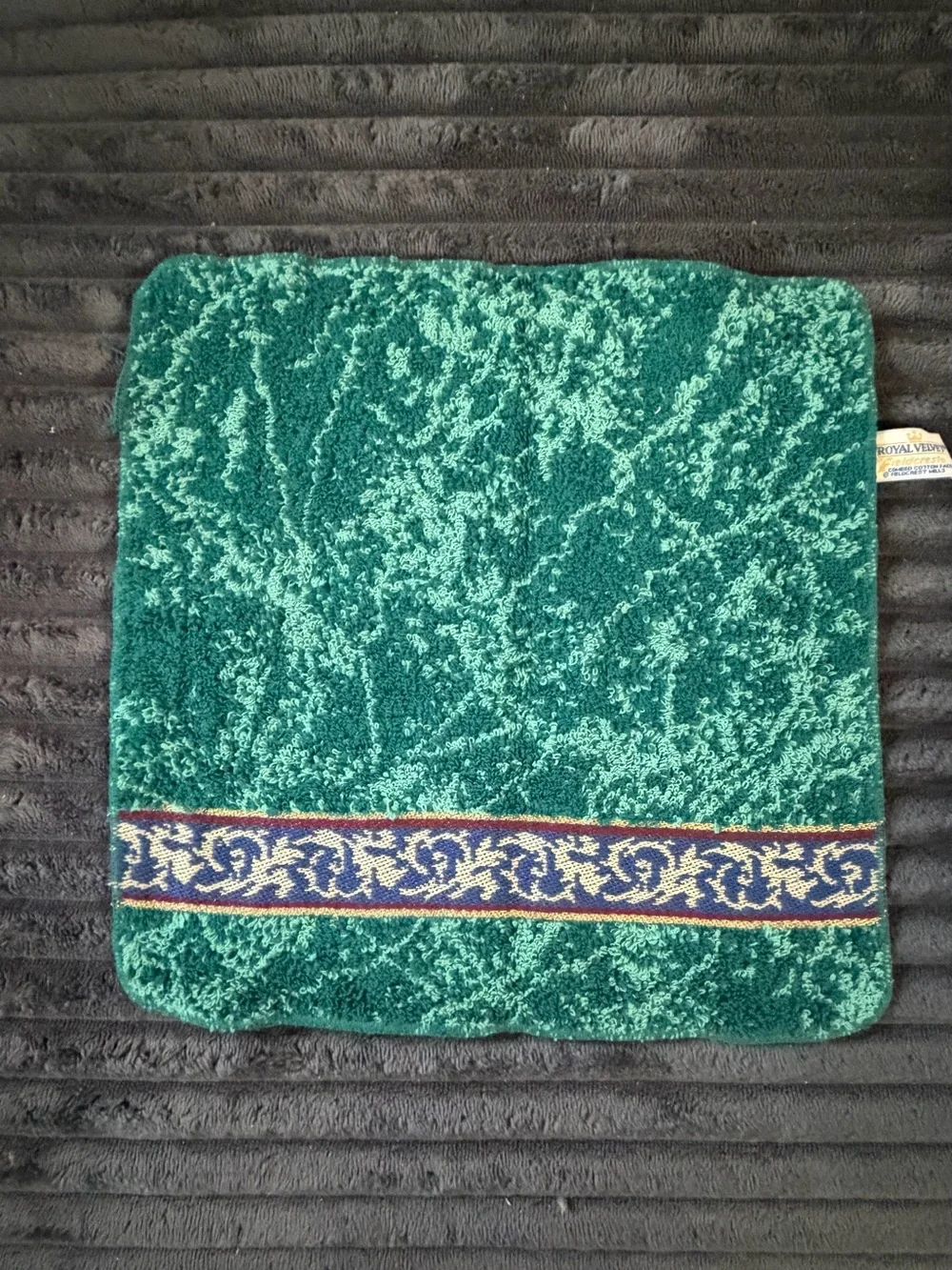 Royal Velvet Deep Teal Decorative Bath Towels - Royal Velvet